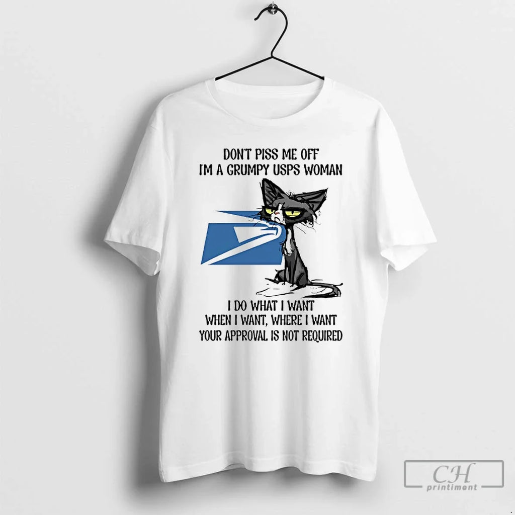 Classic Dont Piss Me Off Im Grumpy Cat Usps Woman T-Shirts, Hoodie, Sweatshirt - T-Shirt, Sweatshirt, Hoodie