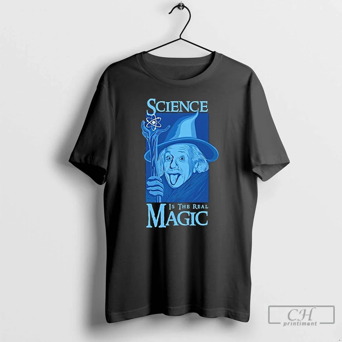 Classic Einstein As Gandalf Science Is The Real Magic Unisex T-shirt, Sweatshirt, Hoodie, Long Sleeve Tee - T-Shirt, Sweatshirt, Hoodie