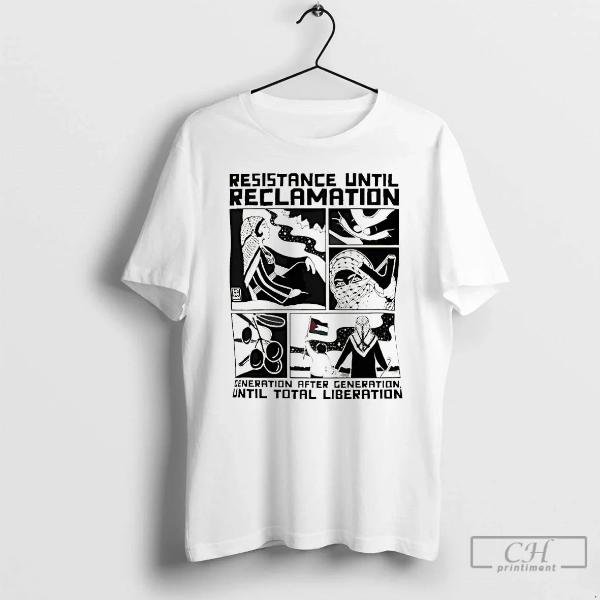 Classic Free Palestine Resistance Until Reclamation Generation After Generation Until Total Liberation T Shirts Sweater - T-Shirt, Sweatshirt, Hoodie