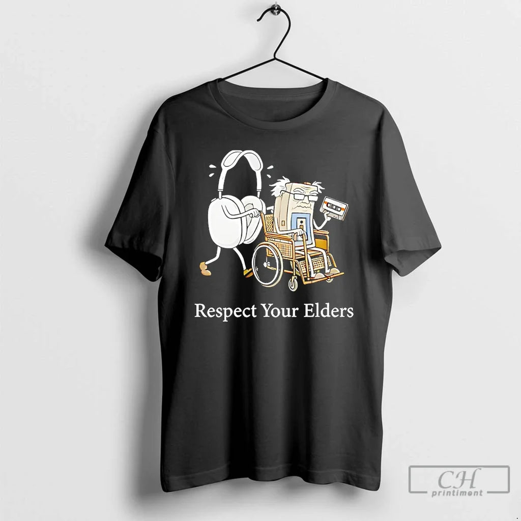 Classic Gaming Tech Focus Respect Your Elders T-Shirts, Hoodie, Sweatshirt - T-Shirt, Sweatshirt, Hoodie