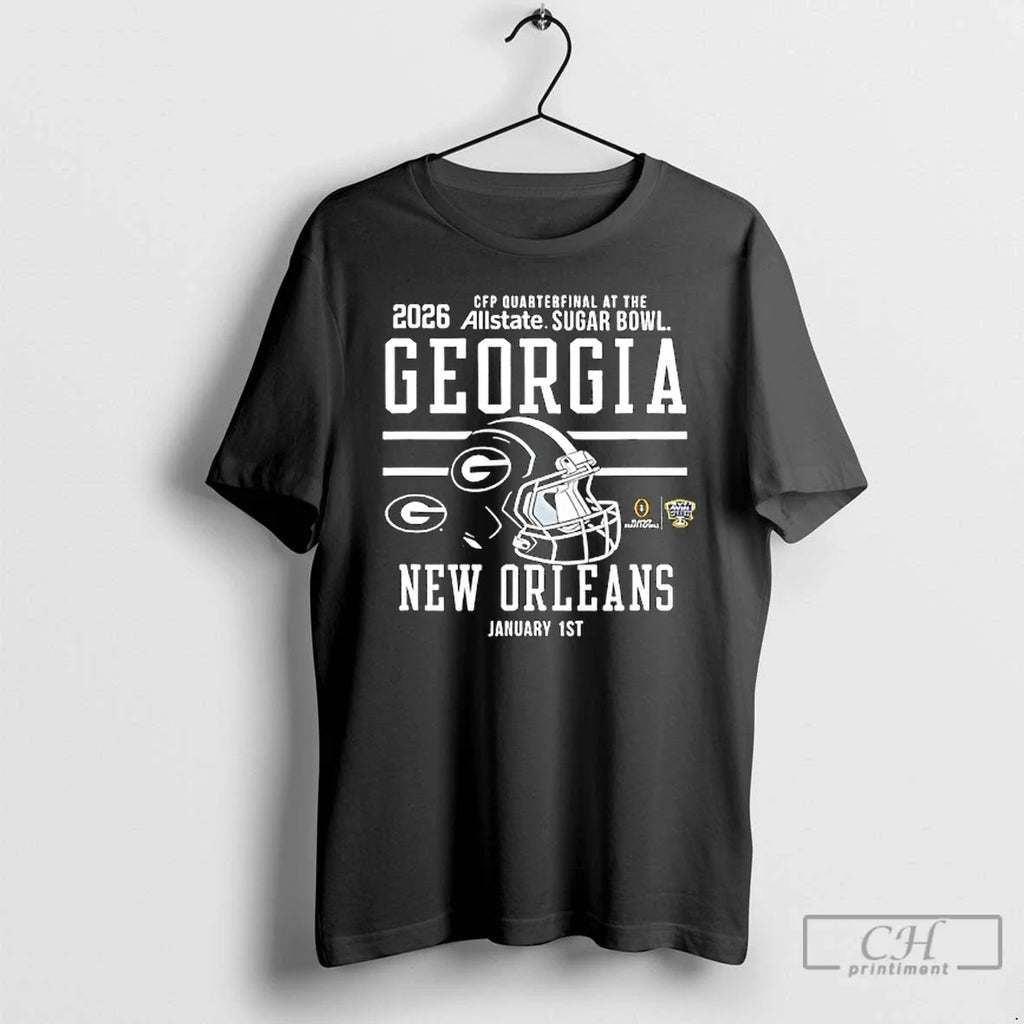Classic Georgia Bulldogs Sugar Bowl Cfp Quarterfinal 2025 2026 Red T-Shirts, Hoodie, Sweatshirt - T-Shirt, Sweatshirt, Hoodie