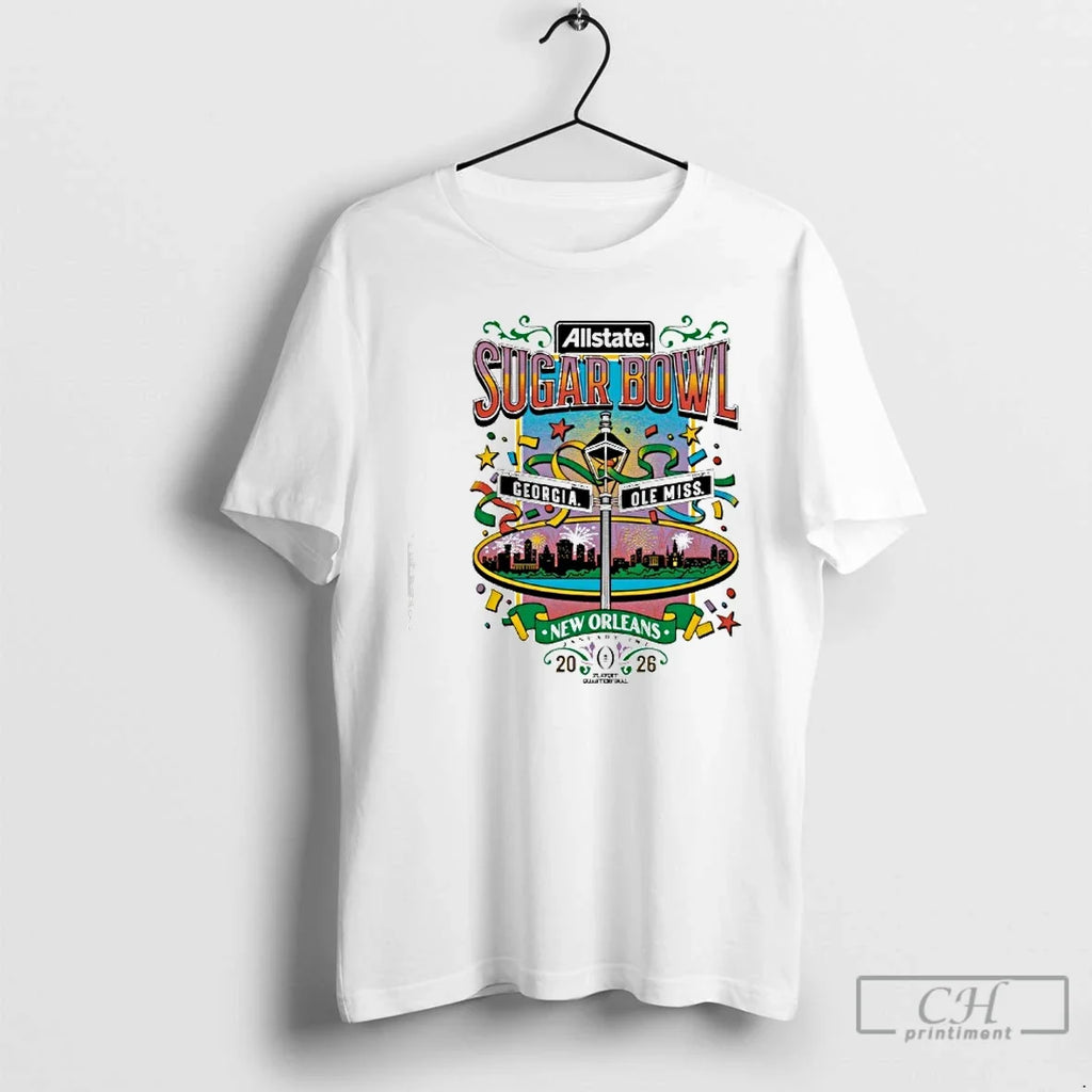 Classic Georgia Vs Ole Miss 2026 Allstate Sugar Bowl New Orleans T-Shirts, Hoodie, Sweatshirt - T-Shirt, Sweatshirt, Hoodie