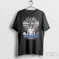 Classic God First Family Second Then Dallas Cowboys Football Mascot T-Shirts, Hoodie, Sweatshirt - T-Shirt, Sweatshirt, Hoodie
