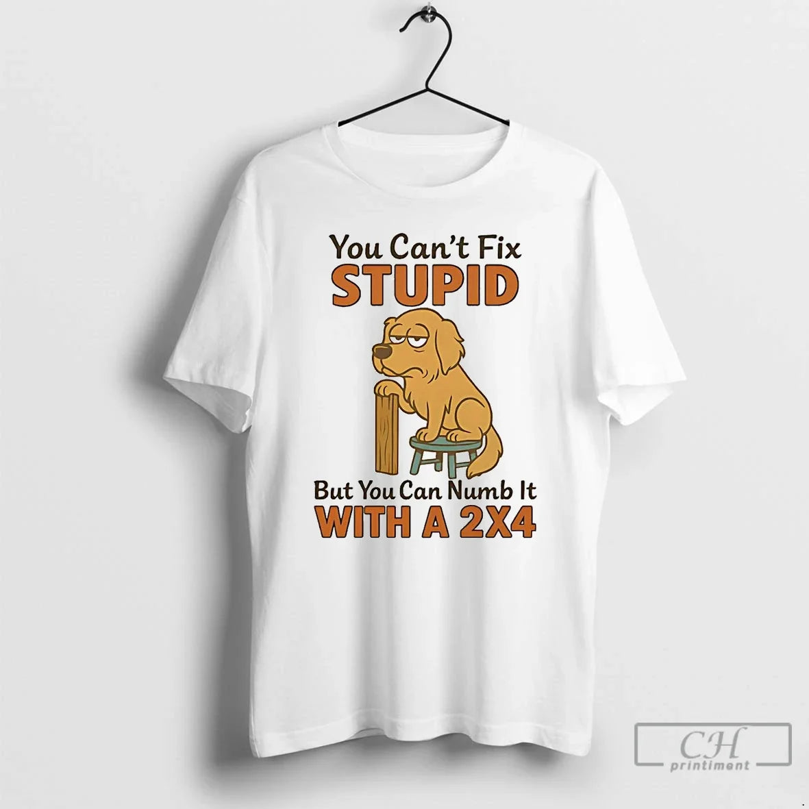 Classic Golden Retriever You Cant Fix Stupid But You Can Numb 2x4 T-Shirts, Hoodie, Sweatshirt - T-Shirt, Sweatshirt, Hoodie
