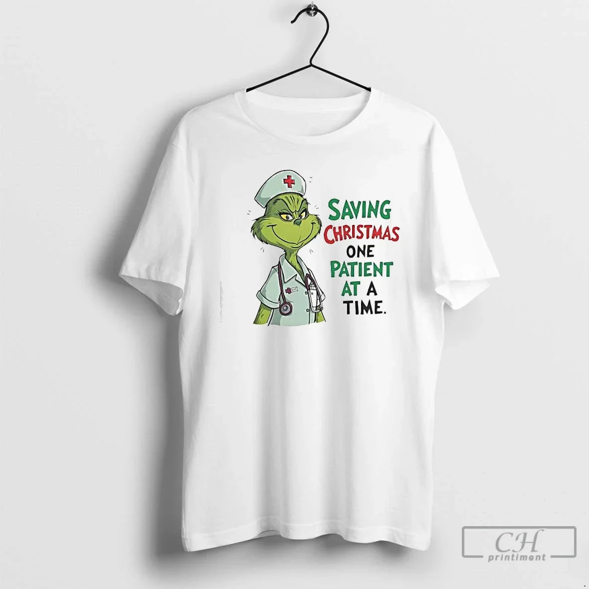 Classic Grinch Green Saving One Patient Time Nurse T-Shirts, Hoodie, Sweatshirt - T-Shirt, Sweatshirt, Hoodie