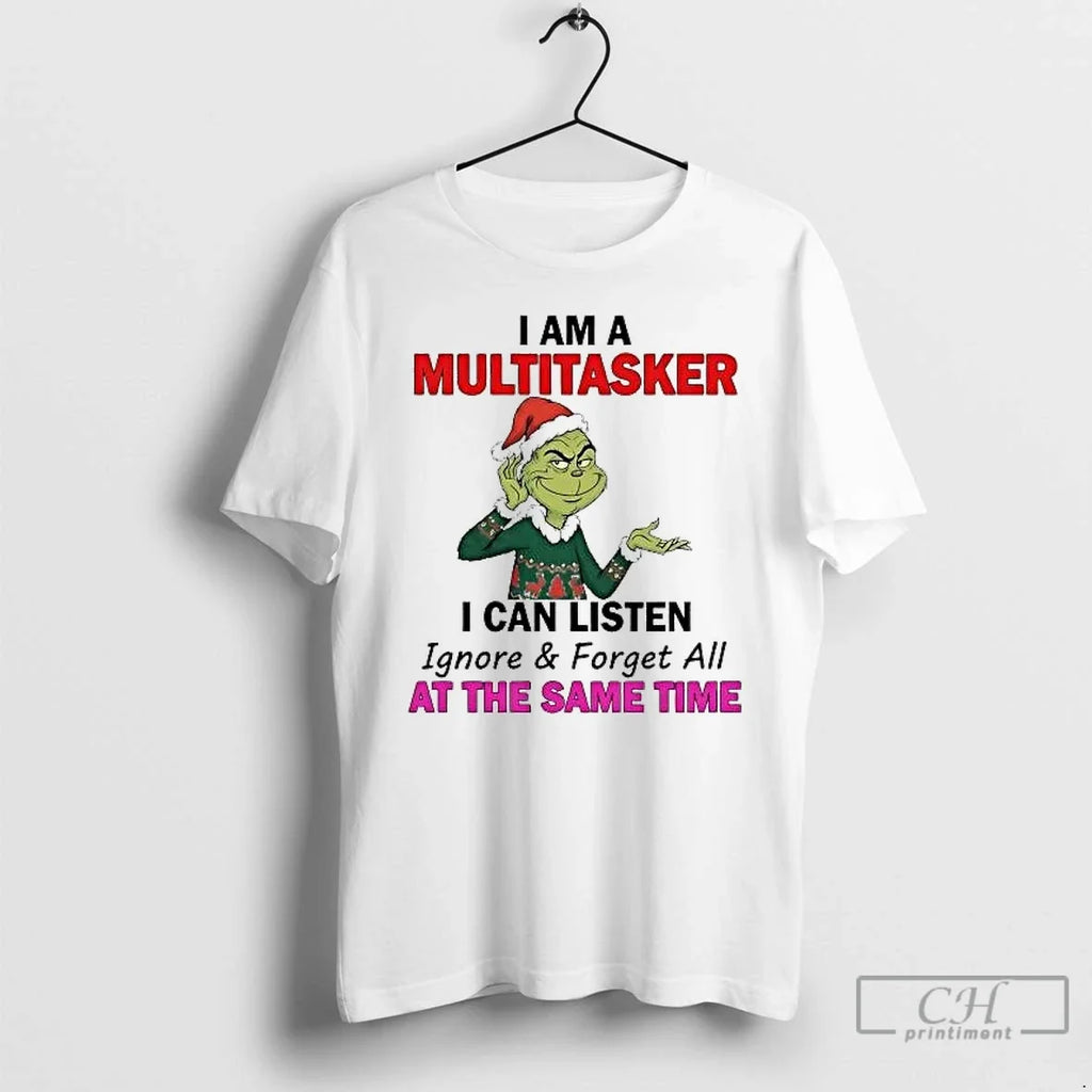 Classic Grinch I Am Multitasker I Can Listen Same Time T-Shirts, Hoodie, Sweatshirt - T-Shirt, Sweatshirt, Hoodie