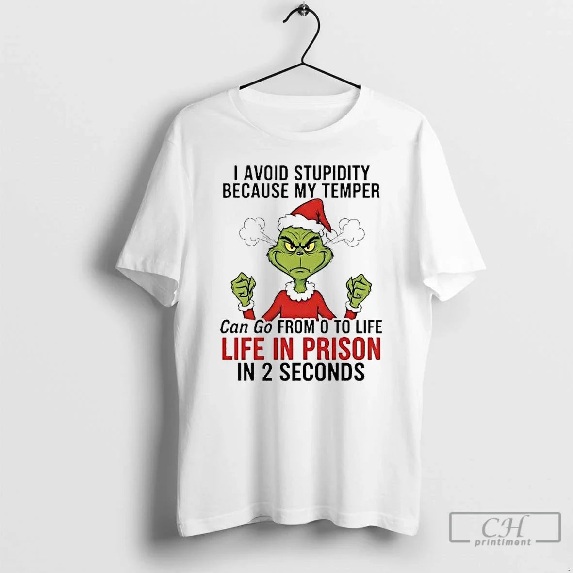 Classic Grinch I Avoid Stupidity Because My Temper Life Prison T-Shirts, Hoodie, Sweatshirt - T-Shirt, Sweatshirt, Hoodie