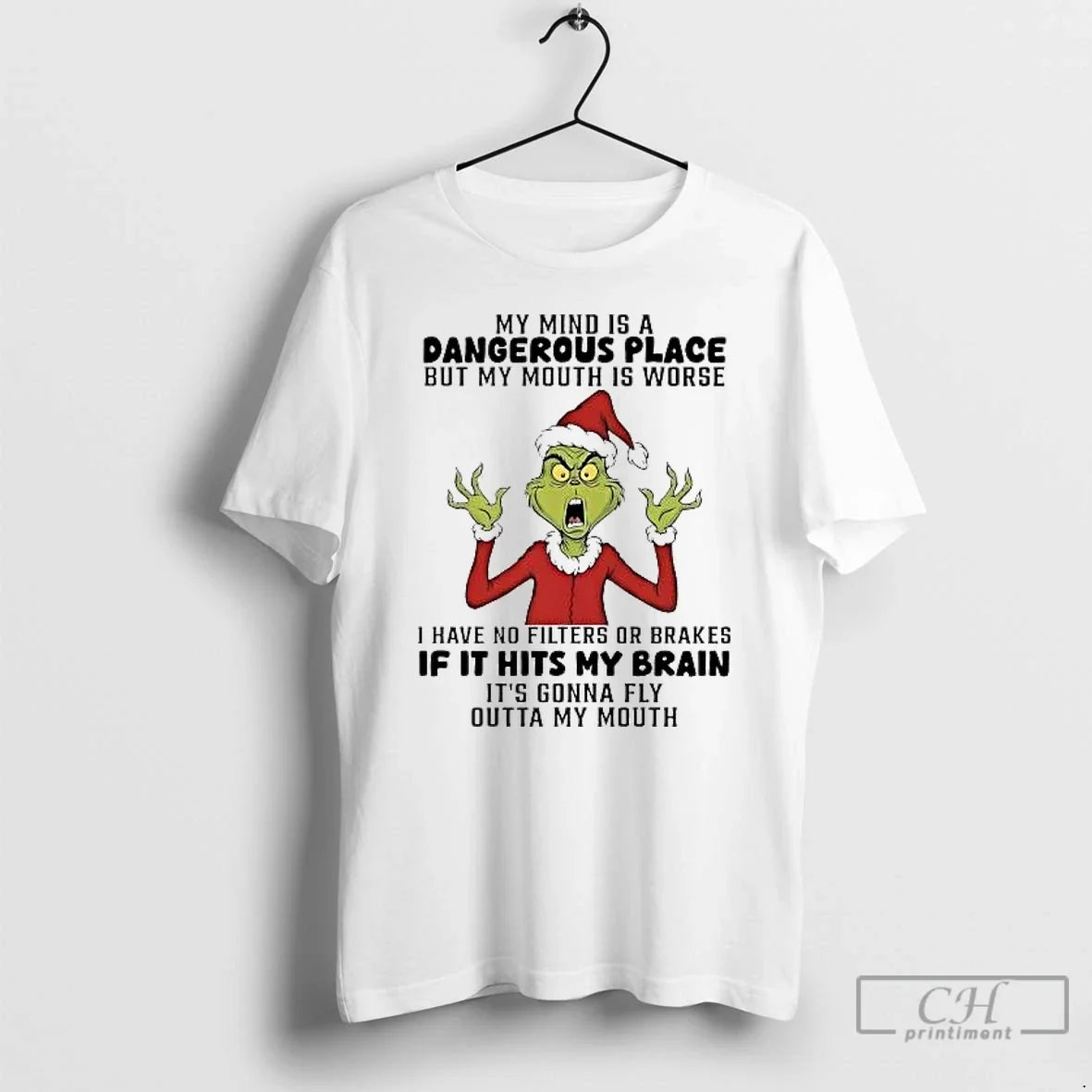 Classic Grinch My Mind Is Dangerous Place But My Mouth Is Worse T-Shirts, Hoodie, Sweatshirt - T-Shirt, Sweatshirt, Hoodie
