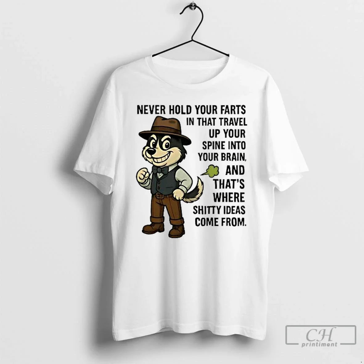 Classic Husky Never Hold Your Farts That Travel Up Your Spine Your Brain T-Shirts, Hoodie, Sweatshirt - T-Shirt, Sweatshirt, Hoodie