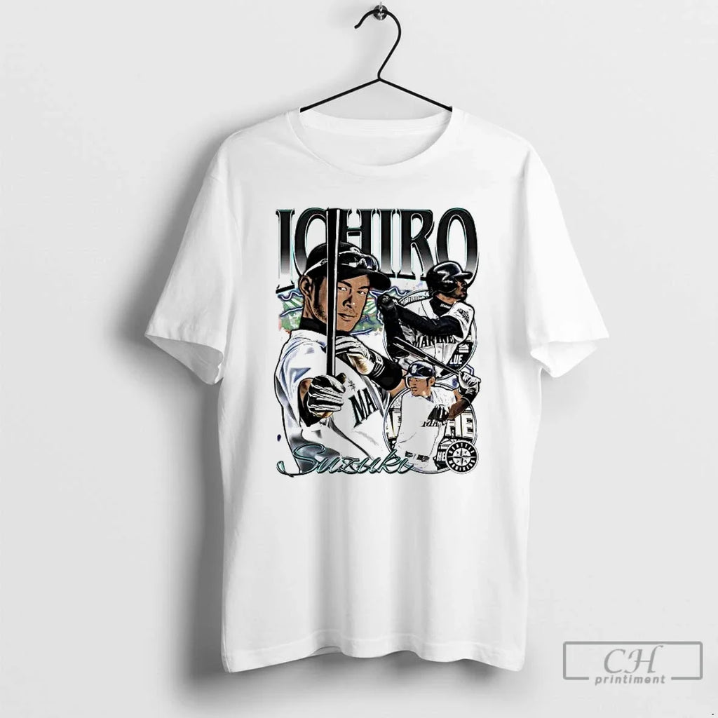 Classic Ichiro Suzuki Seattle Mariners Picture Collage T-Shirts, Hoodie, Sweatshirt - T-Shirt, Sweatshirt, Hoodie