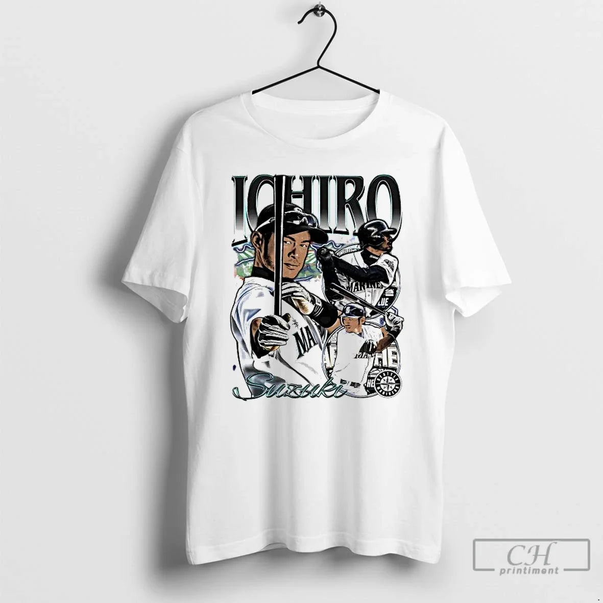 Classic Ichiro Suzuki Seattle Mariners Picture Collage T-Shirts, Hoodie, Sweatshirt - T-Shirt, Sweatshirt, Hoodie