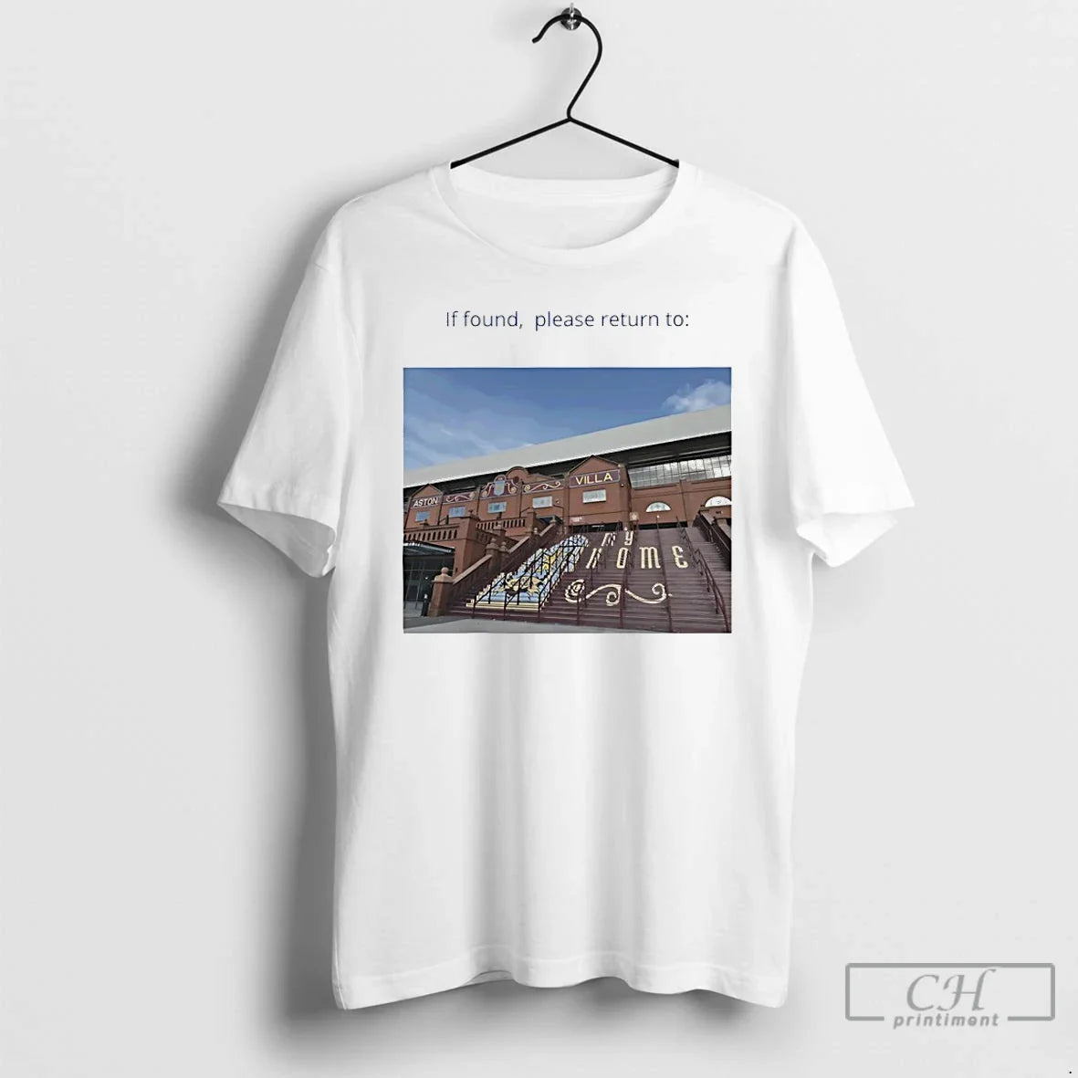 Classic If Found Please Aston Villas Iconic Holte End Steps T-Shirts, Hoodie, Sweatshirt - T-Shirt, Sweatshirt, Hoodie