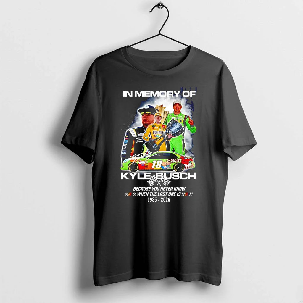 Classic In Memory Of Kyle Busch Rowdy Nascar Legend Memorial 1985 2026 Shirts Sweater Unisex T-shirt, Sweatshirt, Hoodie, Long Sleeve Tee - T-Shirt, Sweatshirt, Hoodie
