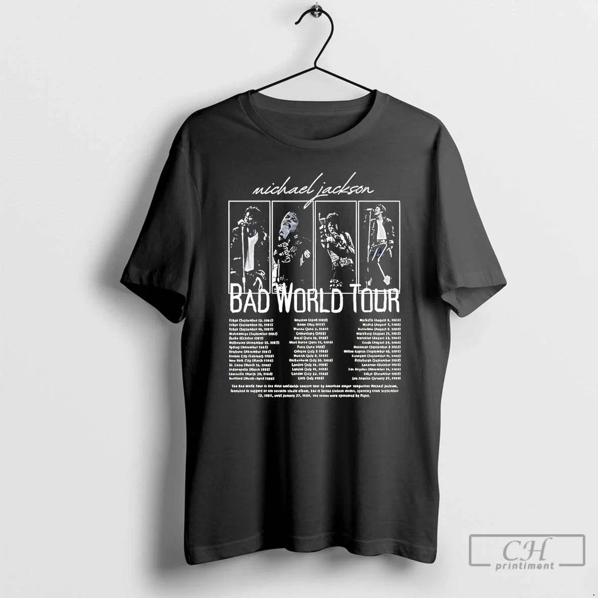 Classic Jackson Bad World Tour 2026 Graphic Unisex T-shirt, Sweatshirt, Hoodie, Long Sleeve Tee - T-Shirt, Sweatshirt, Hoodie