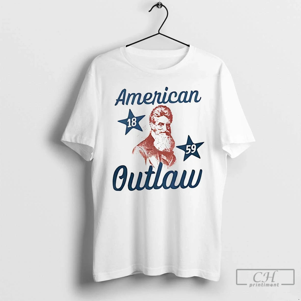 Classic John Brown American Outlaw 1859 Unisex T-shirt, Sweatshirt, Hoodie, Long Sleeve Tee - T-Shirt, Sweatshirt, Hoodie