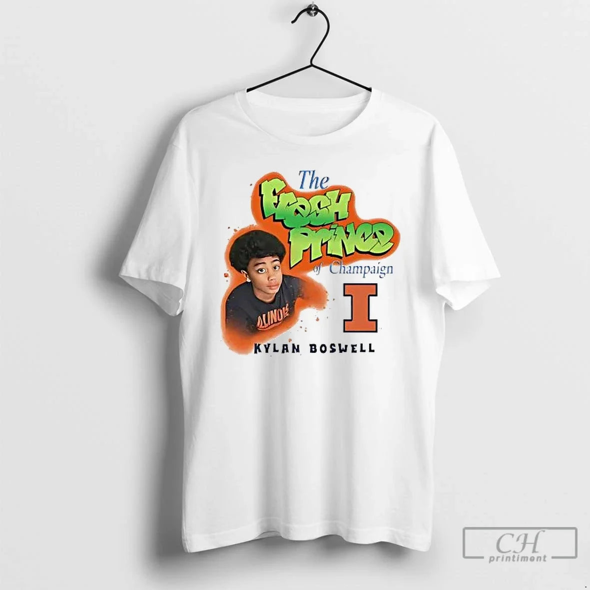 Classic Kylan Boswell Fresh Prince Champaign Illinois Fighting Illini T-Shirts, Hoodie, Sweatshirt - T-Shirt, Sweatshirt, Hoodie