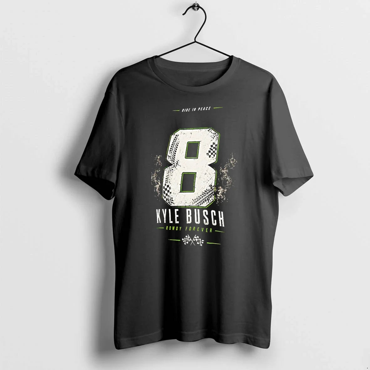 Classic Kyle Busch 8 Rowdy Forever Ride In Peace 1985 2026 Vintage Shirts Sweater Unisex T-shirt, Sweatshirt, Hoodie, Long Sleeve Tee - T-Shirt, Sweatshirt, Hoodie