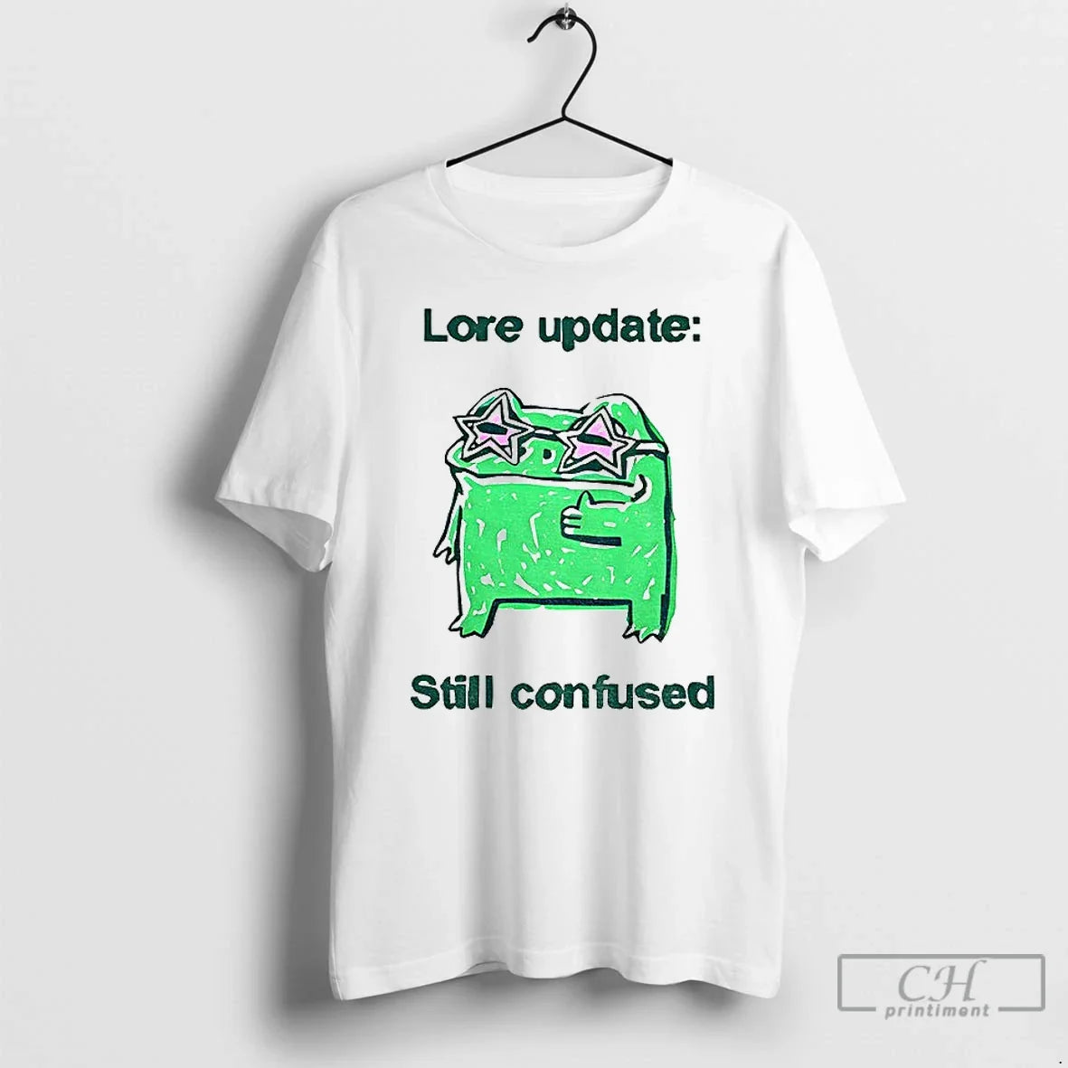 Classic Lore Update Still Confused Frog Meme Unisex T-shirt, Sweatshirt, Hoodie, Long Sleeve Tee - T-Shirt, Sweatshirt, Hoodie