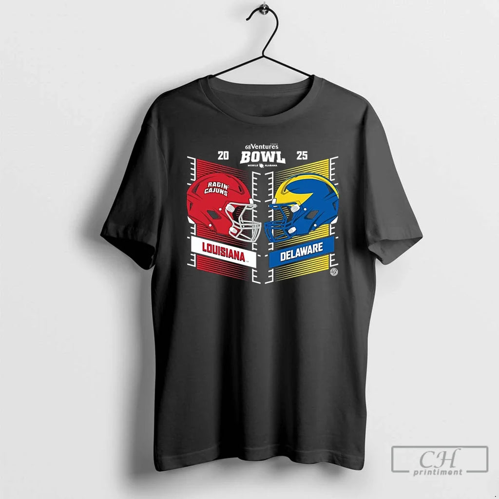 Classic Louisiana Ragin Cajuns Vs Delaware Blue Hens 2025 68 Ventures Bowl Head Head T-Shirts, Hoodie, Sweatshirt - T-Shirt, Sweatshirt, Hoodie