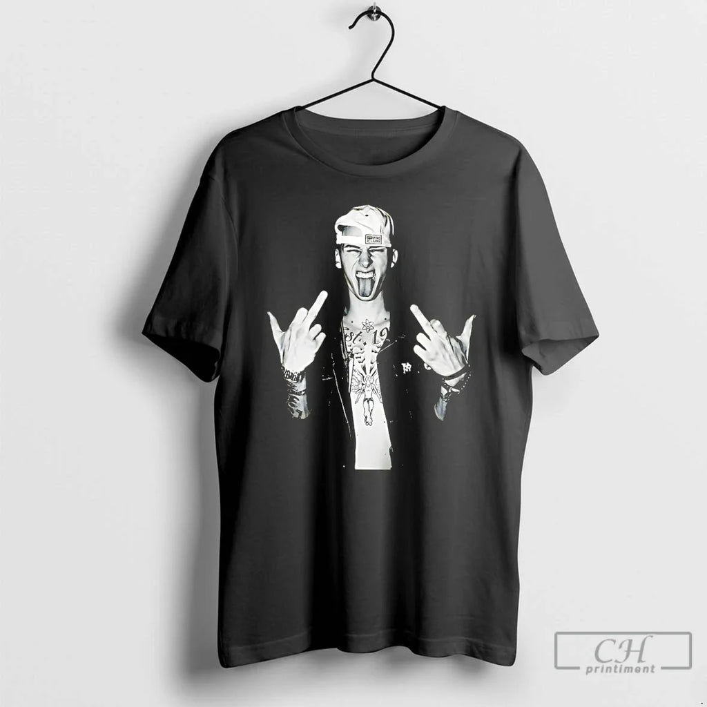 Classic Machine Gun Kelly Middle Finger Mgk Lost Americana Tour 2026 Unisex T-shirt, Sweatshirt, Hoodie, Long Sleeve Tee - T-Shirt, Sweatshirt, Hoodie