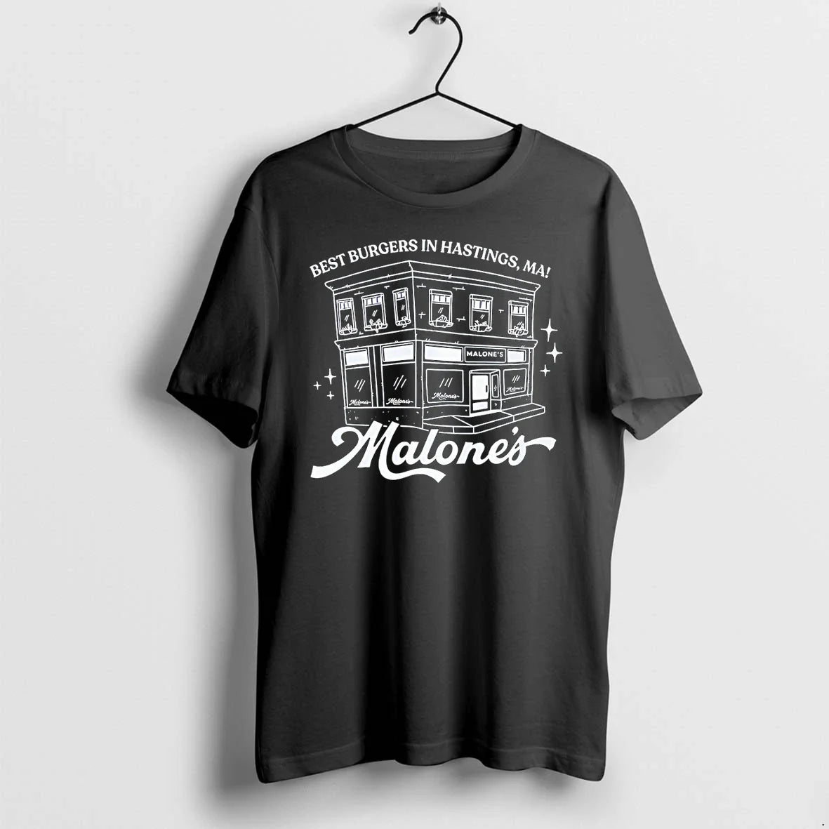 Classic Malones Bar Off Campus Best Burgers In Hastings Ma Shirts Sweater Unisex T-shirt, Sweatshirt, Hoodie, Long Sleeve Tee - T-Shirt, Sweatshirt, Hoodie