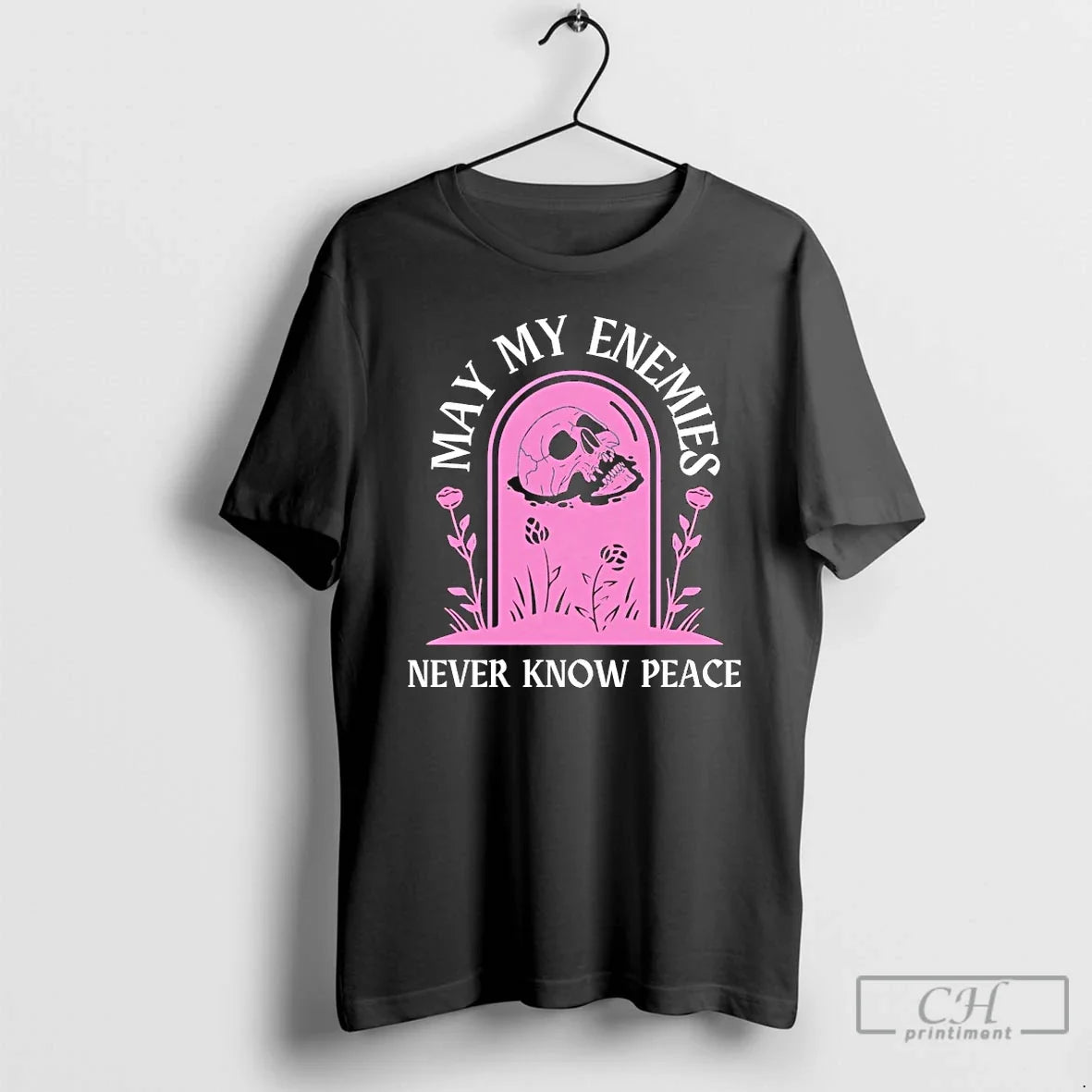 Classic May In Enemies Never Know Peace Dj Mac Rascal Skull Unisex T-shirt, Sweatshirt, Hoodie, Long Sleeve Tee - T-Shirt, Sweatshirt, Hoodie