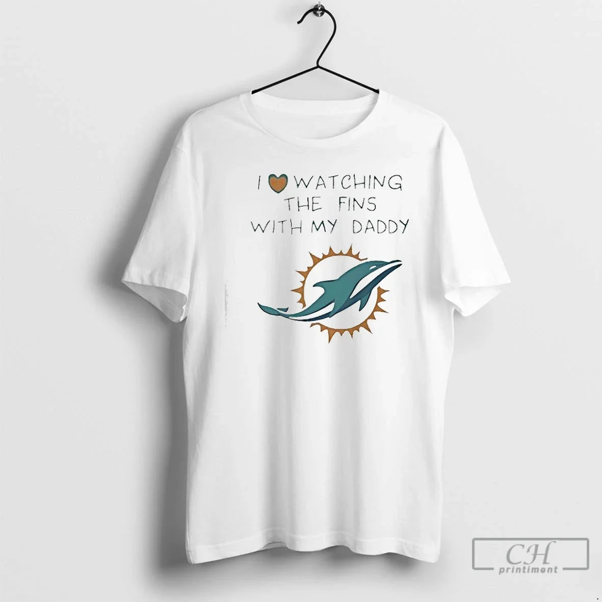Classic Miami Dolphins Love I Watching Fins Daddy Baby T-Shirts, Hoodie, Sweatshirt - T-Shirt, Sweatshirt, Hoodie