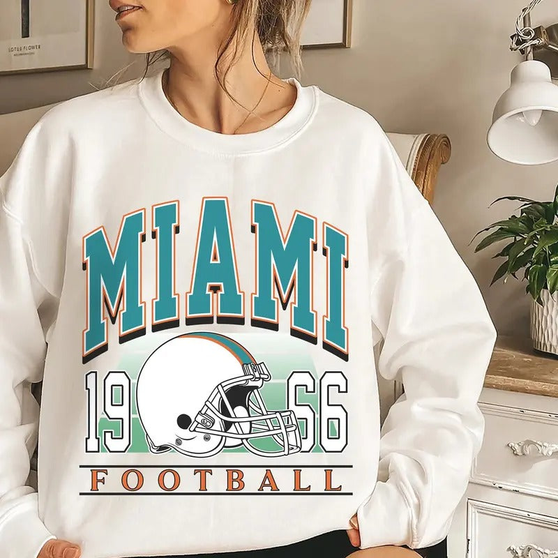 Classic Miami Football Miami Football Her Miami Vintage Football Miami T-Shirts, Hoodie, Sweatshirt - T-Shirt, Sweatshirt, Hoodie