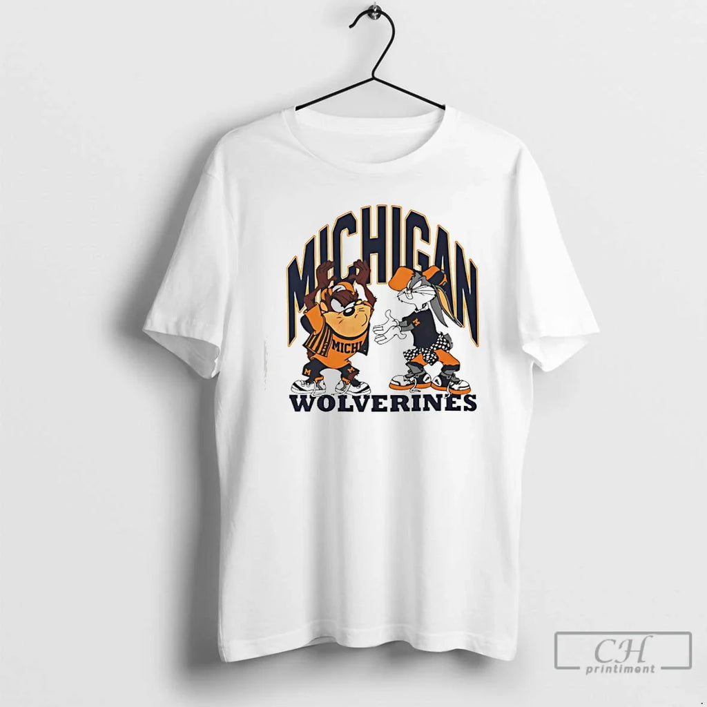 Classic Michigan Wolverines Basketball Rose Bowl Tasmanian Devil Bugs Bunny T-Shirts, Hoodie, Sweatshirt - T-Shirt, Sweatshirt, Hoodie