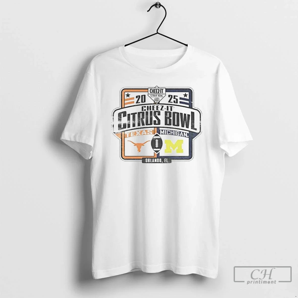 Classic Michigan Wolverines Vs Texas Longhorns 2025 Cheez Citrus Bowl Matchup T-Shirts, Hoodie, Sweatshirt - T-Shirt, Sweatshirt, Hoodie