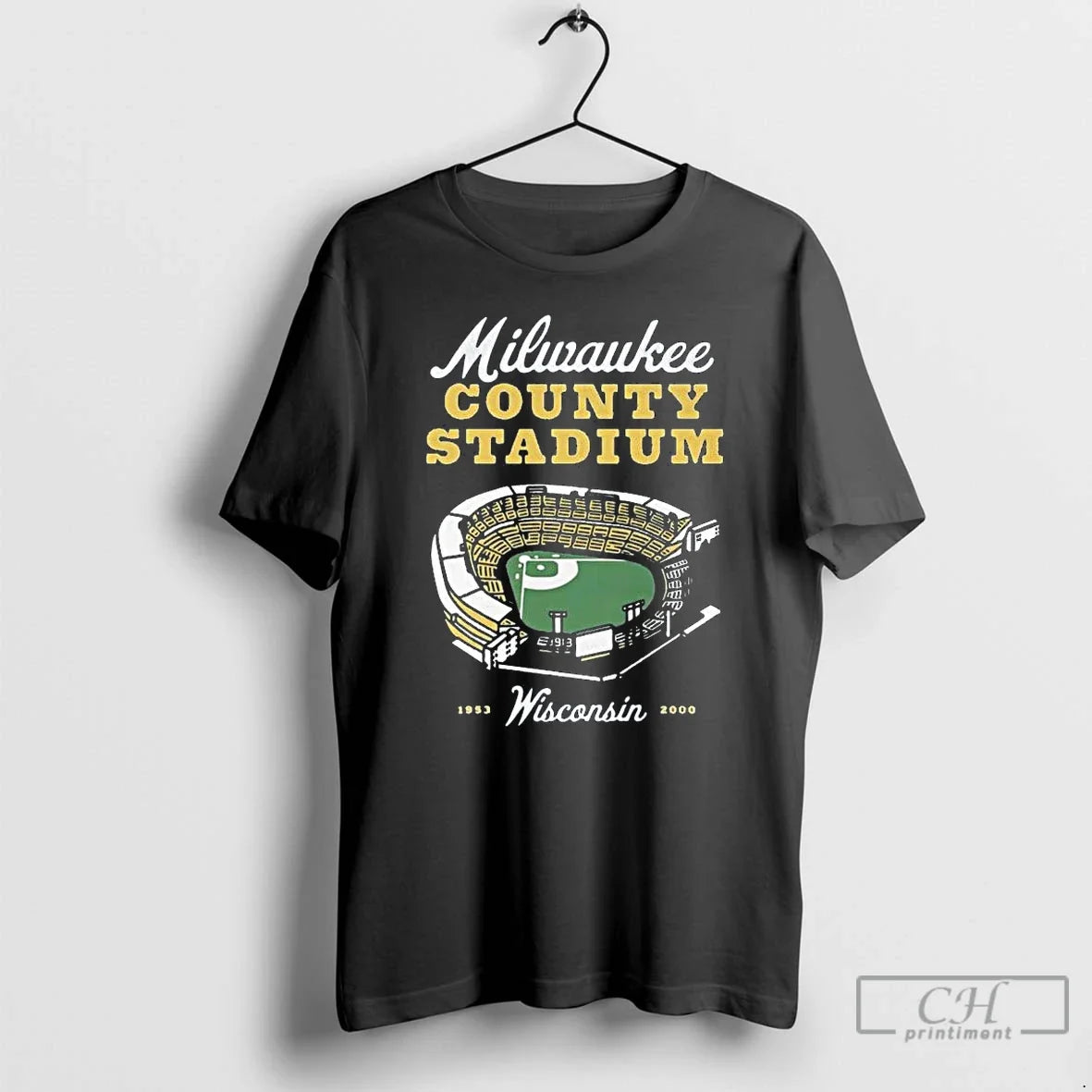 Classic Milwaukee County Stadium Wisconsin Unisex T-shirt, Sweatshirt, Hoodie, Long Sleeve Tee - T-Shirt, Sweatshirt, Hoodie