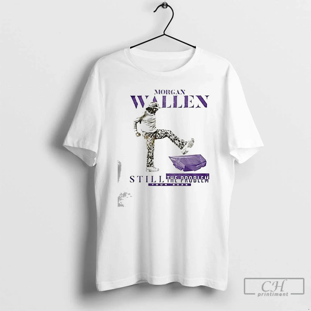 Classic Minnesota Vikings X Morgan Wallen Still The Problem Tour 2026 Unisex T-shirt, Sweatshirt, Hoodie, Long Sleeve Tee - T-Shirt, Sweatshirt, Hoodie