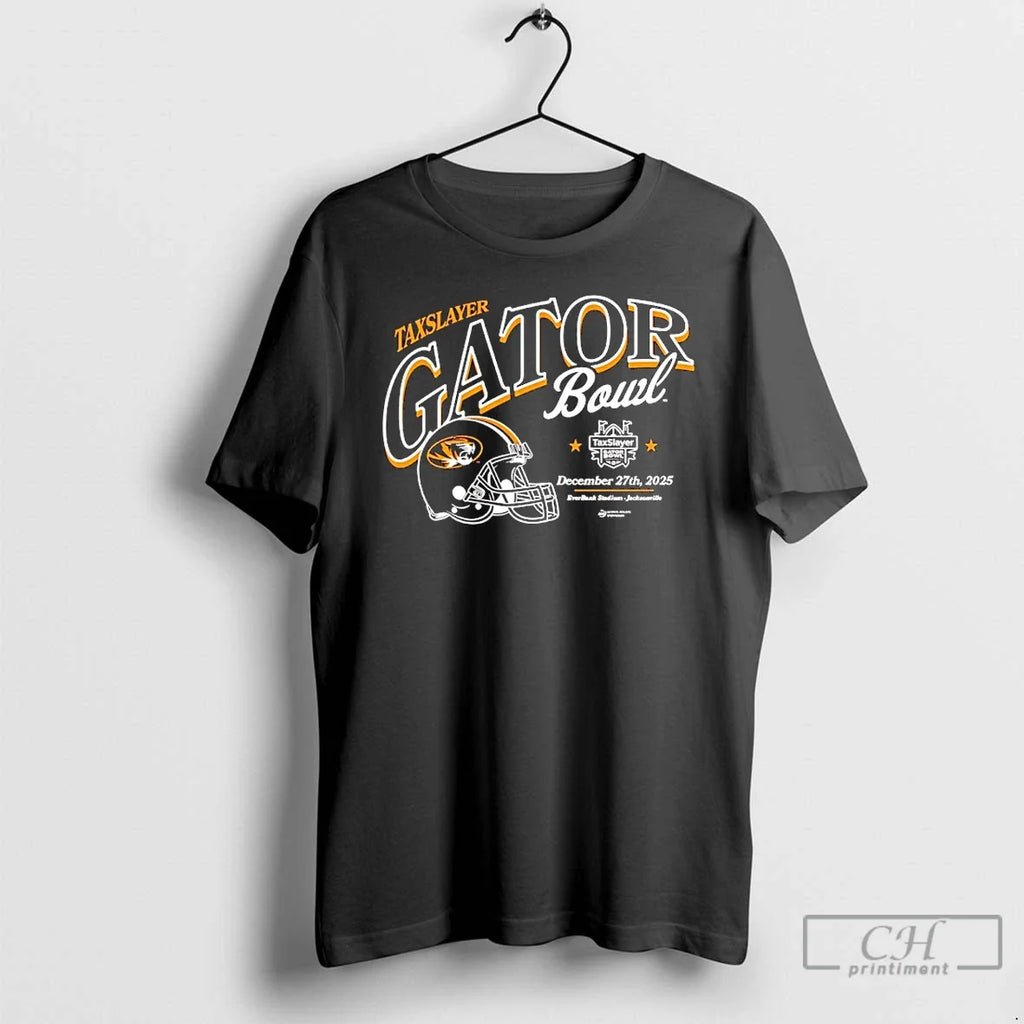 Classic Mizzou Tigers 2025 Taxslayer Gator Bowl Helmet T-Shirts, Hoodie, Sweatshirt - T-Shirt, Sweatshirt, Hoodie