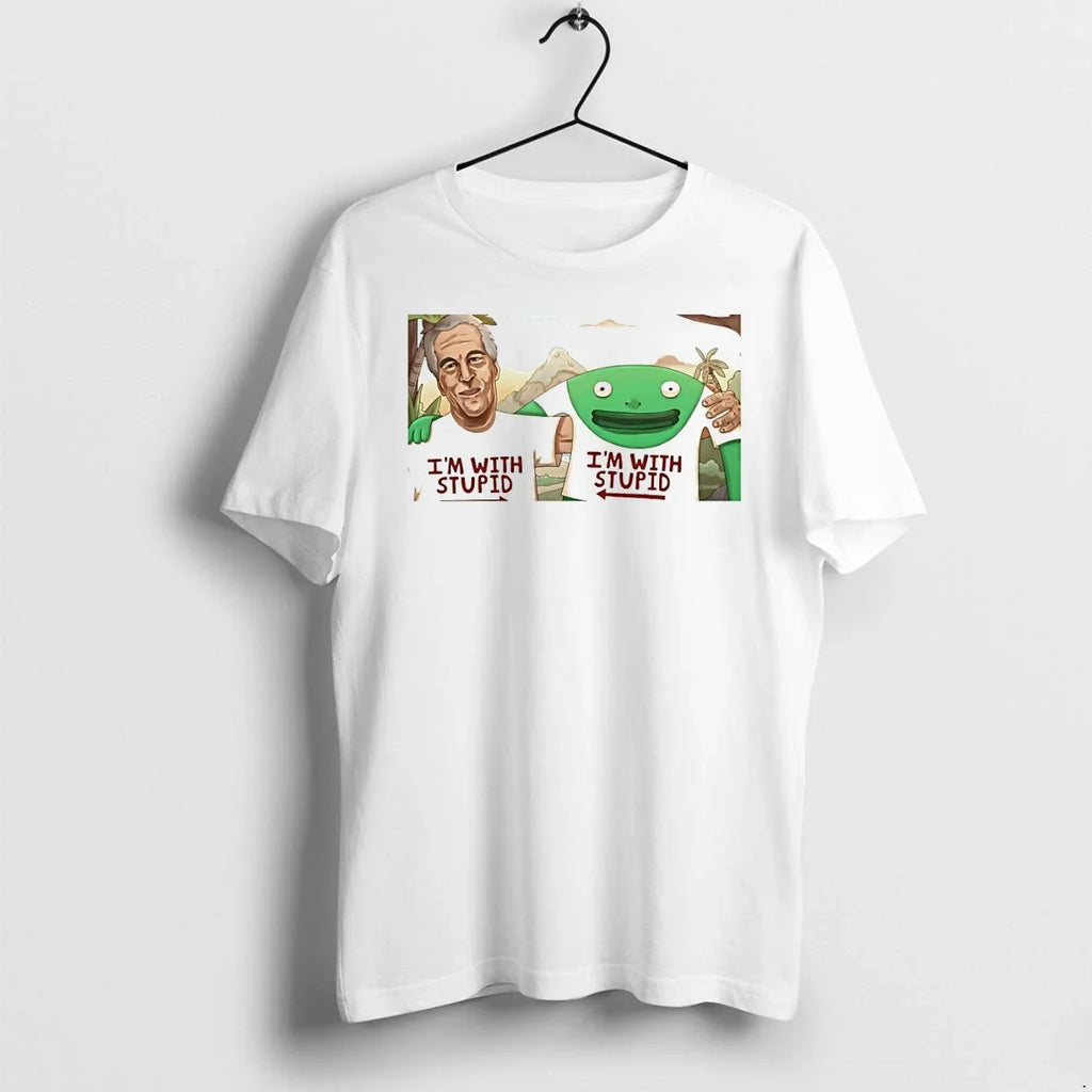 Classic Mr Frog Epstein Files Im With Stupid Shirts Sweater Unisex T-shirt, Sweatshirt, Hoodie, Long Sleeve Tee - T-Shirt, Sweatshirt, Hoodie