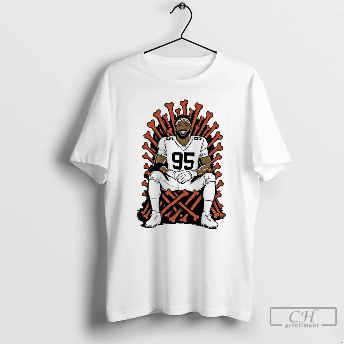 Classic Myles Garrett Single Season Sack King Thones Cleveland Browns T-Shirts, Hoodie, Sweatshirt - T-Shirt, Sweatshirt, Hoodie
