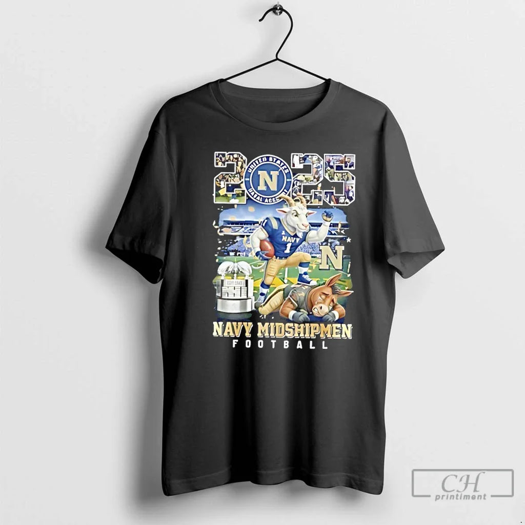 Classic Navy Midshipmen 2025 Commander Chiefs Trophy Champions Mascot T-Shirts, Hoodie, Sweatshirt - T-Shirt, Sweatshirt, Hoodie