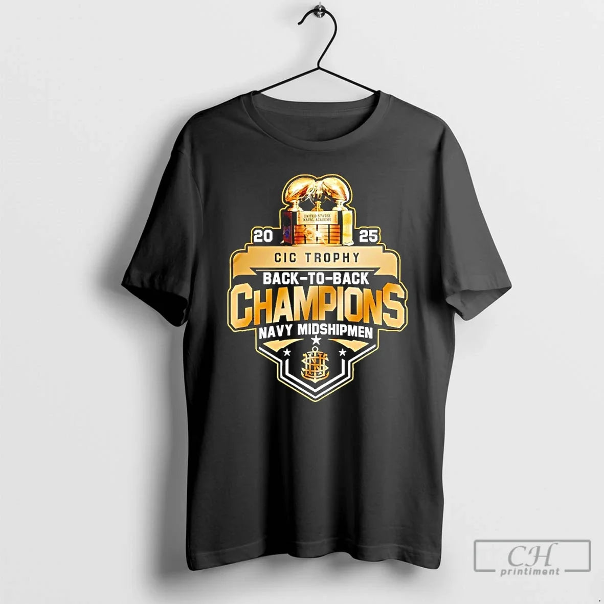 Classic Navy Midshipmen Back Back Cic Trophy Champions 2025 T-Shirts, Hoodie, Sweatshirt - T-Shirt, Sweatshirt, Hoodie