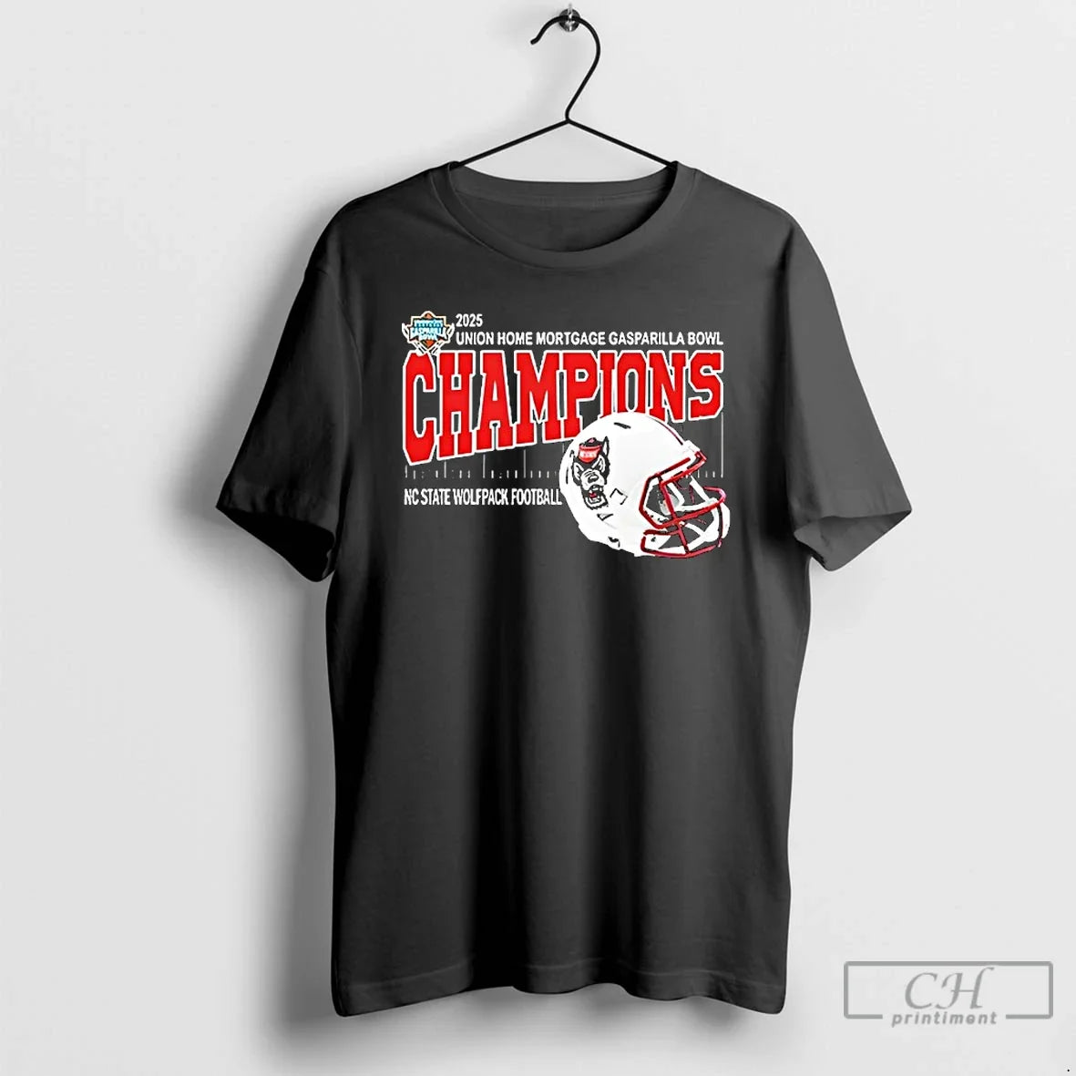 Classic Nc State Wolfpack Football Are 2025 Union Home Mortgage Gasparilla Bowl Champions Helmet T-Shirts, Hoodie, Sweatshirt - T-Shirt, Sweatshirt, Hoodie