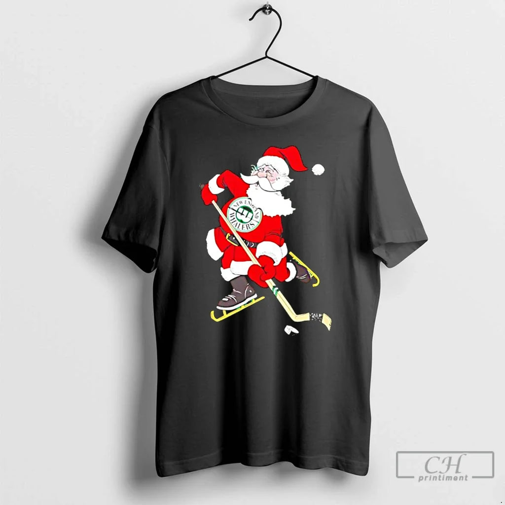 Classic New England Whalers Santa Hockey Player T-Shirts, Hoodie, Sweatshirt - T-Shirt, Sweatshirt, Hoodie