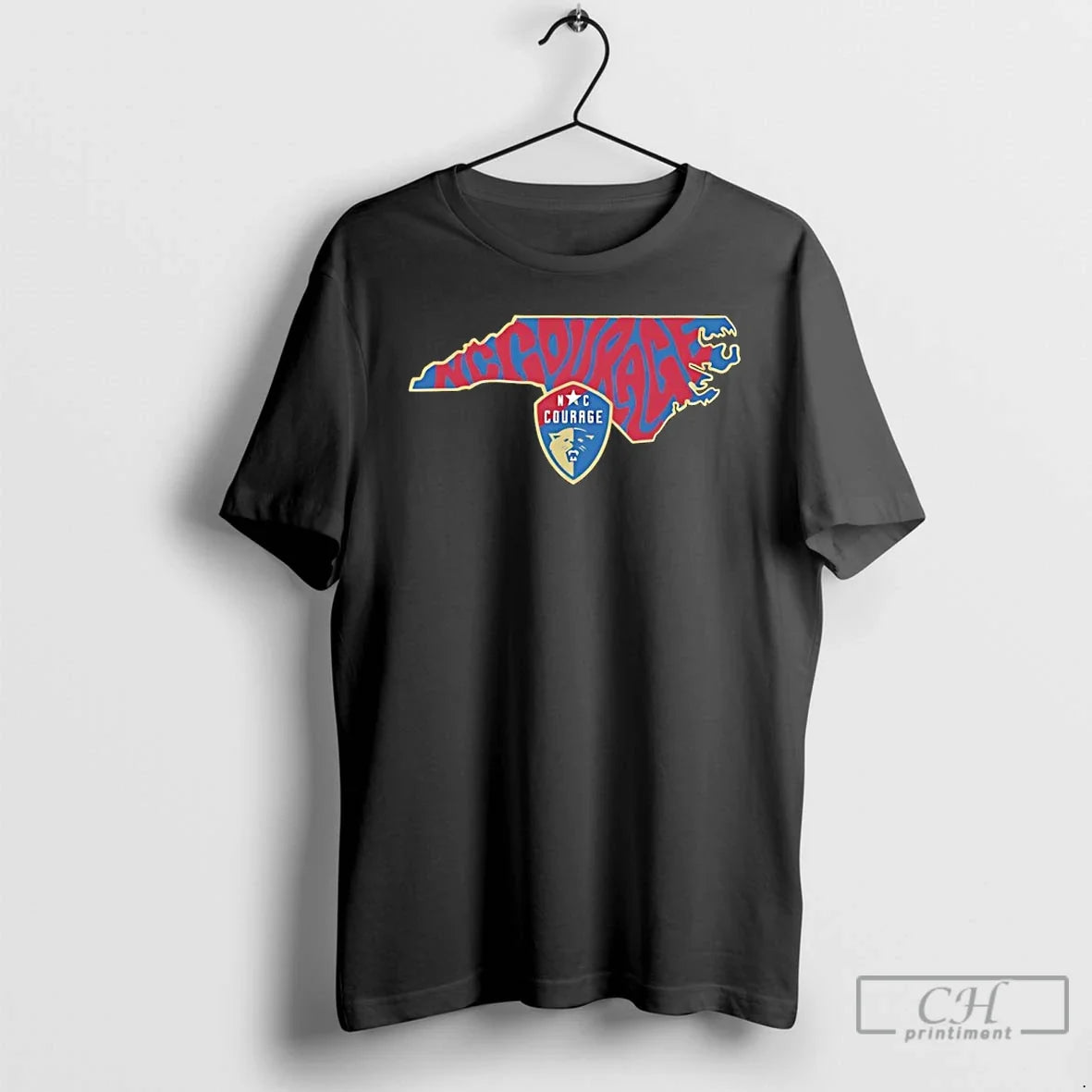 Classic North Carolina Courage Groovy Team State Unisex T-shirt, Sweatshirt, Hoodie, Long Sleeve Tee - T-Shirt, Sweatshirt, Hoodie