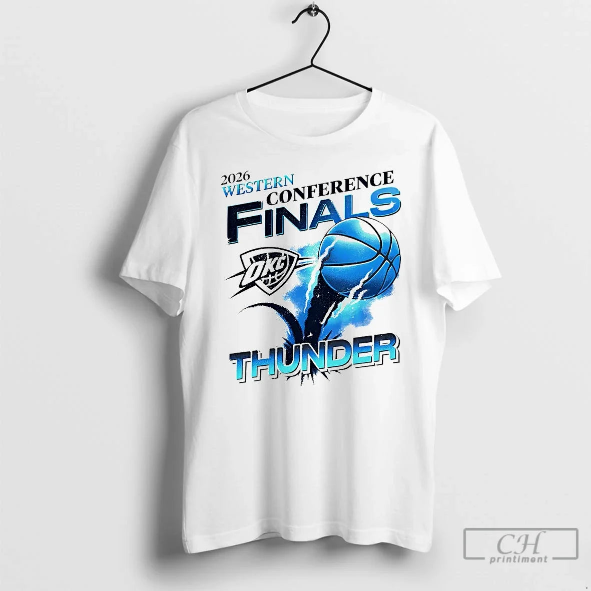 Classic Okc Oklahoma City Thunder 2026 Nba Western Conference Finals Unisex T-shirt, Sweatshirt, Hoodie, Long Sleeve Tee - T-Shirt, Sweatshirt, Hoodie