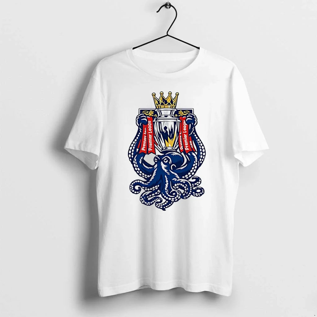 Classic Octopus Holding Trophy Arsenal Premier League 2026 Shirts Sweater Unisex T-shirt, Sweatshirt, Hoodie, Long Sleeve Tee - T-Shirt, Sweatshirt, Hoodie