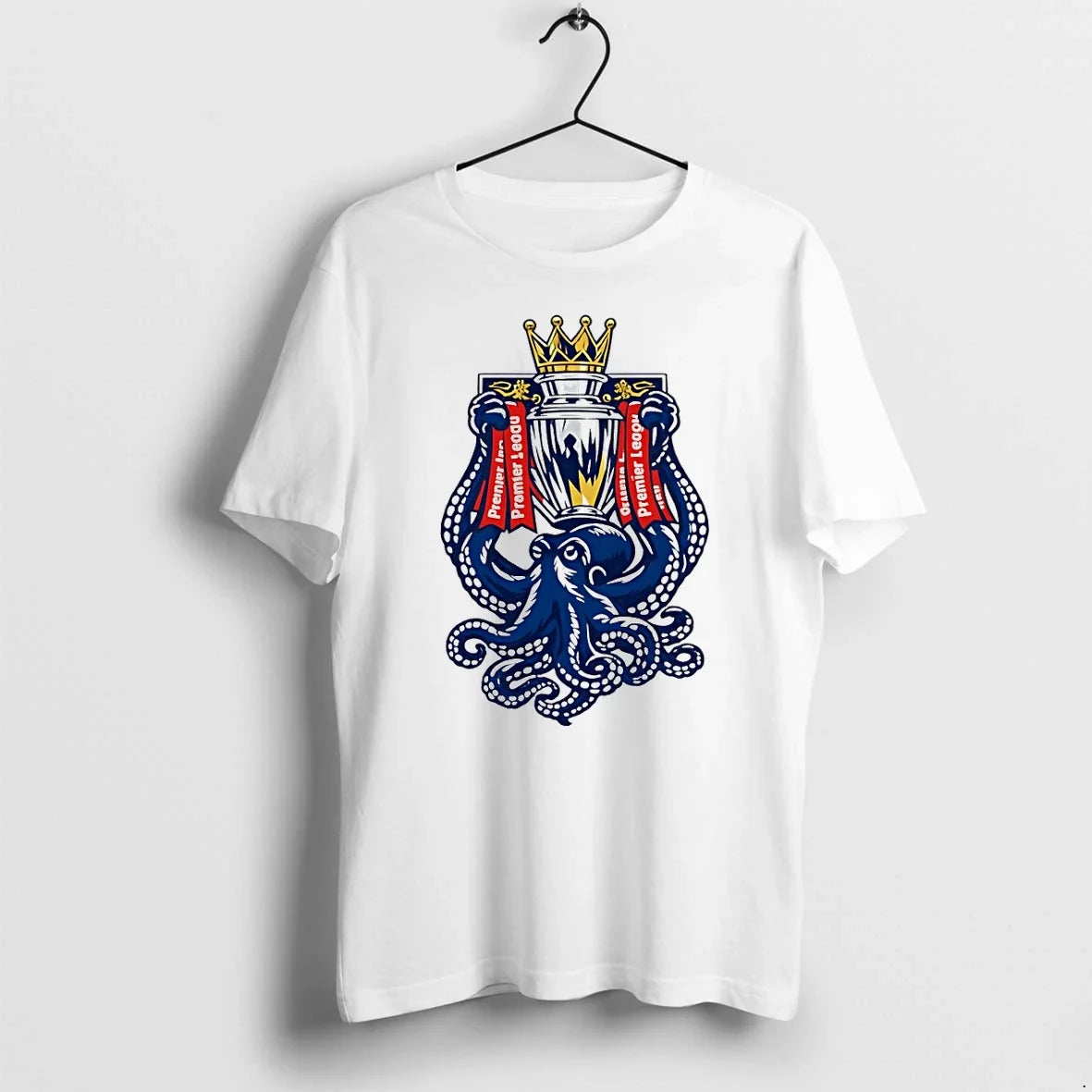 Classic Octopus Holding Trophy Arsenal Premier League 2026 Shirts Sweater Unisex T-shirt, Sweatshirt, Hoodie, Long Sleeve Tee - T-Shirt, Sweatshirt, Hoodie