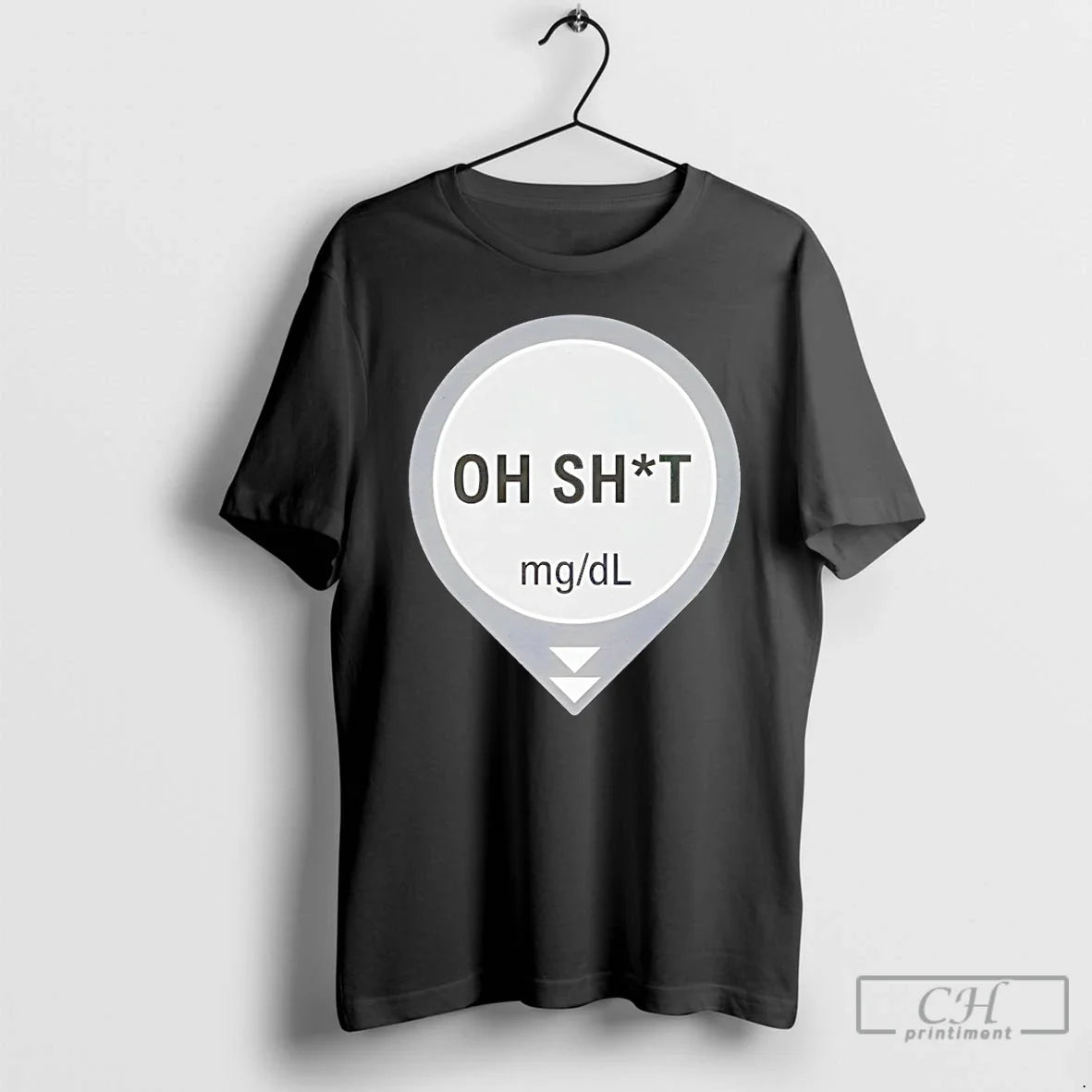 Classic Oh Shit Mg Dl Dexcom Type One Diabetes Unisex T-shirt, Sweatshirt, Hoodie, Long Sleeve Tee - T-Shirt, Sweatshirt, Hoodie