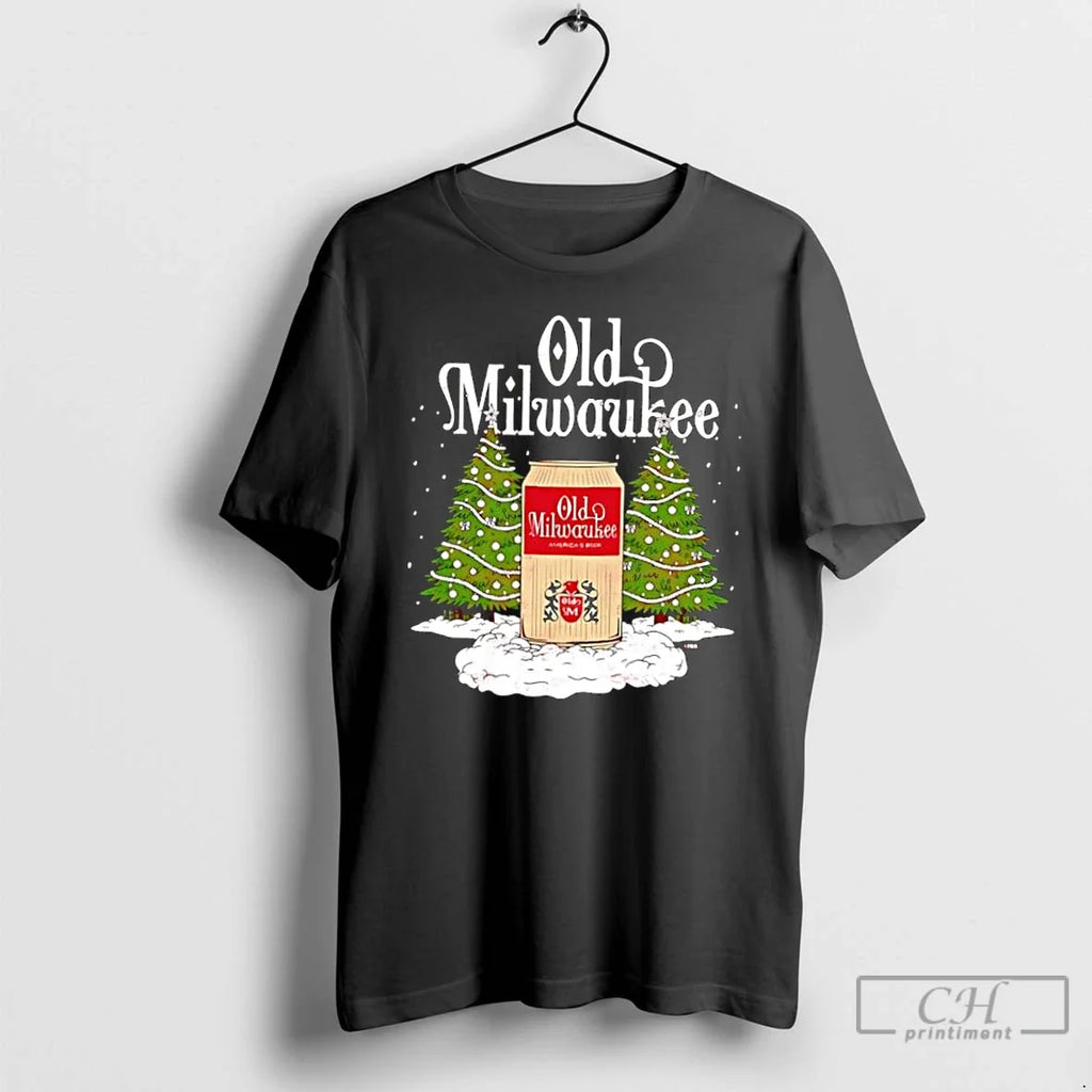 Classic Old Milwaukee Trees Happy Holidays T-Shirts, Hoodie, Sweatshirt - T-Shirt, Sweatshirt, Hoodie