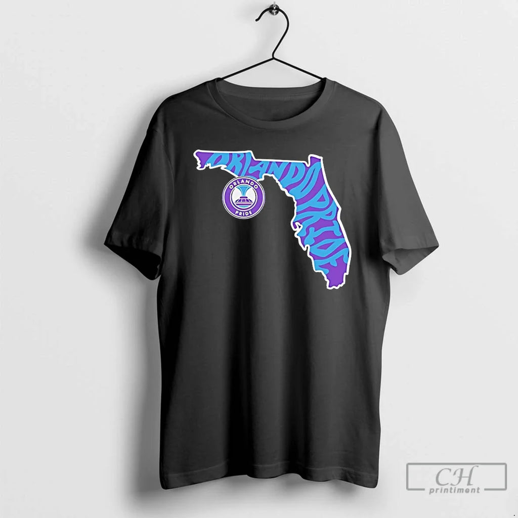 Classic Orlando Pride Groovy Team State Unisex T-shirt, Sweatshirt, Hoodie, Long Sleeve Tee - T-Shirt, Sweatshirt, Hoodie