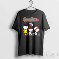 Classic Peanuts Chracters Flag Cleveland Guardians T-Shirts, Hoodie, Sweatshirt - T-Shirt, Sweatshirt, Hoodie