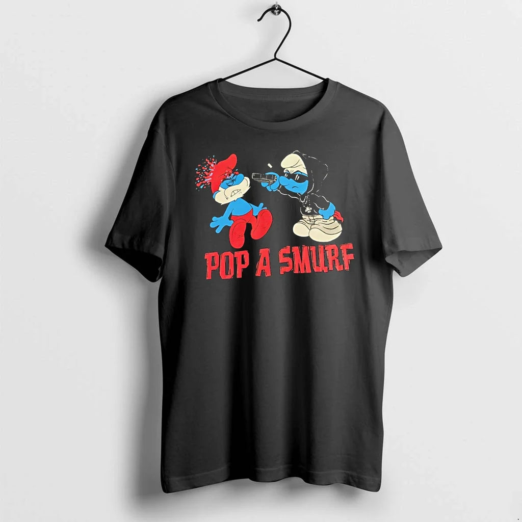 Classic Pop A Smurf Cartoon Shirts Sweater Unisex T-shirt, Sweatshirt, Hoodie, Long Sleeve Tee - T-Shirt, Sweatshirt, Hoodie