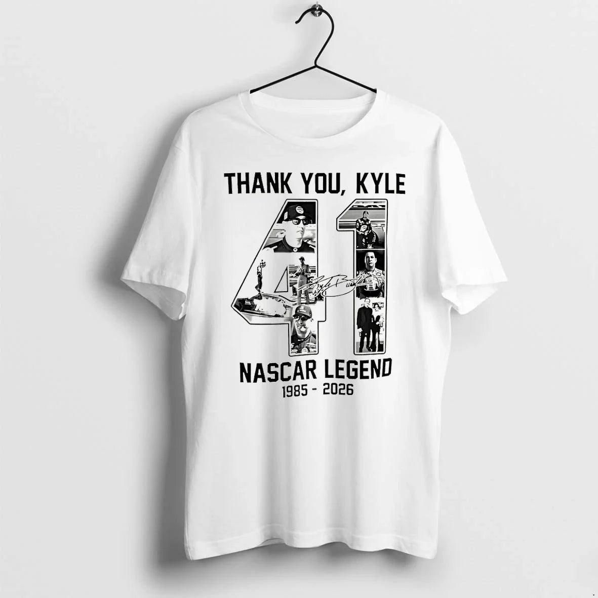 Classic Rip Kyle Busch Tribute Thank You Kyle Nascar Legend 1985 2026 Signature Shirts Sweater - T-Shirt, Sweatshirt, Hoodie