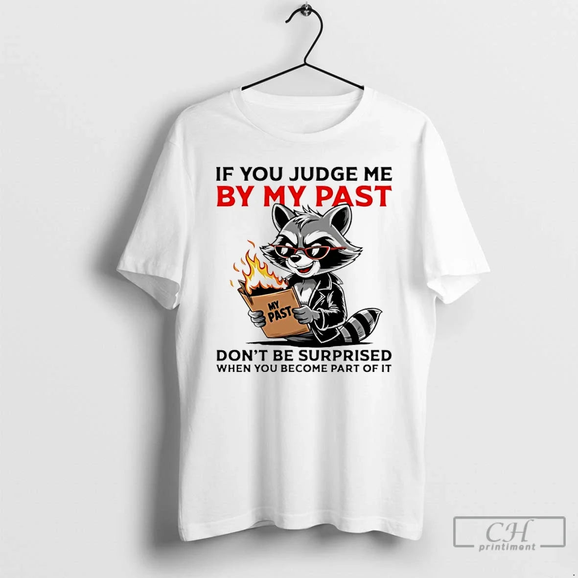Classic Raccoon If You Judge Me My Past Dont Be Surprised When You Become T-Shirts, Hoodie, Sweatshirt - T-Shirt, Sweatshirt, Hoodie